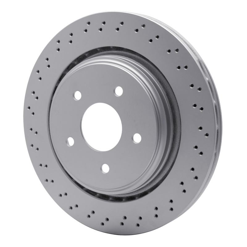 Cadillac XLR Brake Rotor (1) - Rear - R1 Concepts - Drilled Carbon Alloy GeoMET - `06-`13